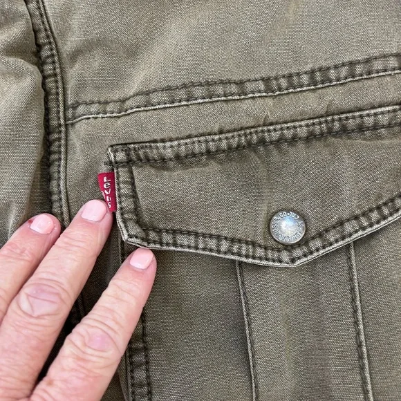 Levi’s military inspired utility work coat. Heavyweight. Canvas with Sherpa. XXL - Picture 6 of 16